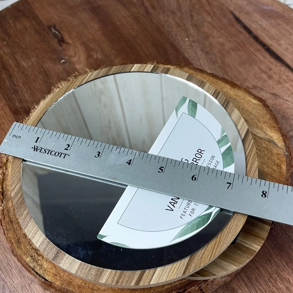 Wood Folding Vanity Mirror